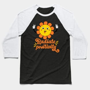 Radiate Positivity Cute Daisy Sunshine Baseball T-Shirt